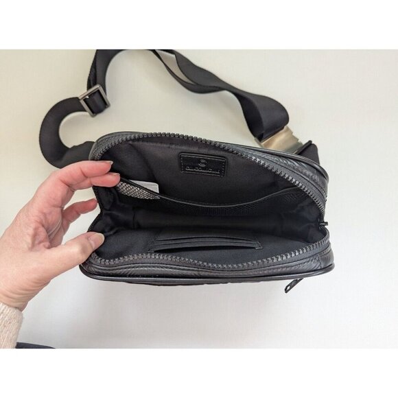 Citi Collective Gallery Fanny Pack Crossbody Bag Black Puffer Style No Tassel - Picture 5 of 11
